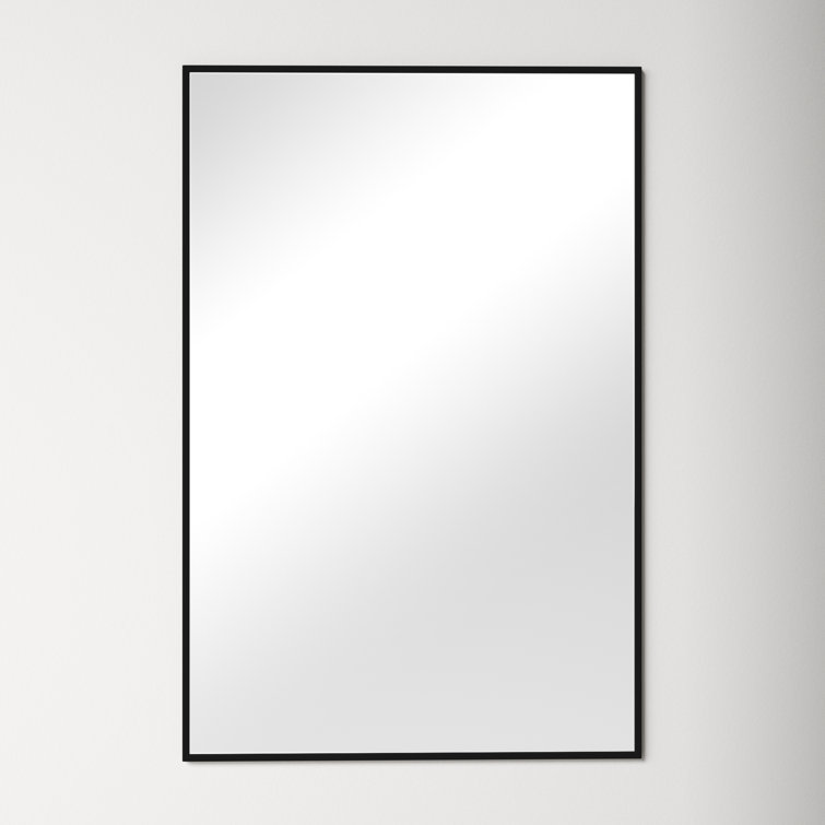 AllModern Glasgow Rectangle Metal Wall Mirror & Reviews Wayfair